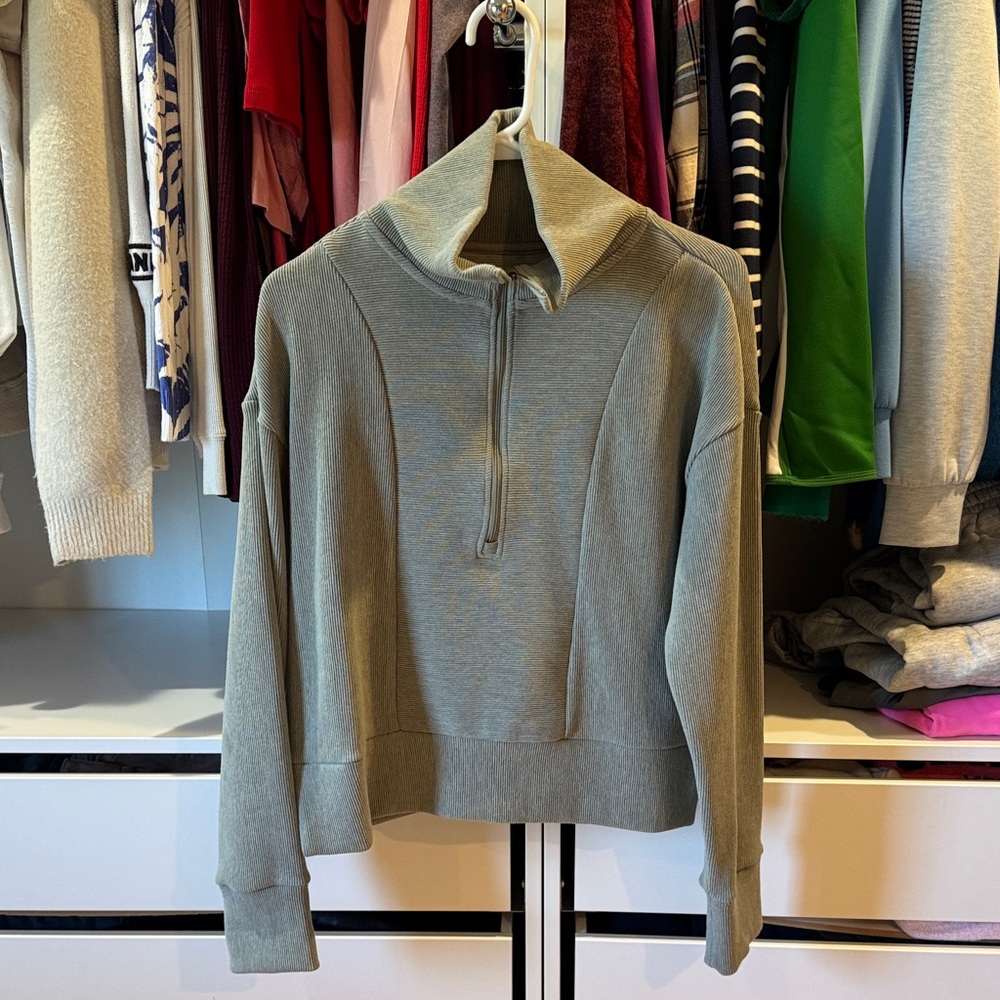 Thread & Supply Recreation Quarter Zip Sweatshirt Sweater Pullover - Picture 3 of 8